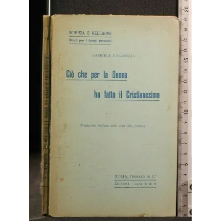 CIO' CHE PER LA DONNA HA FATTO IL CRISTIANESIMO