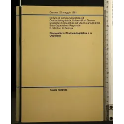 NEUROPATIE IN OTORINOLARINGOIATRIA E IN OCULISTICA 23 MAGGIO