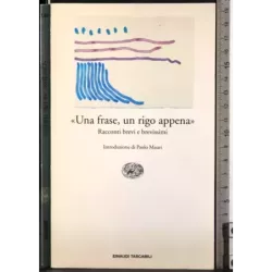 'Una frase, un rigo appena''