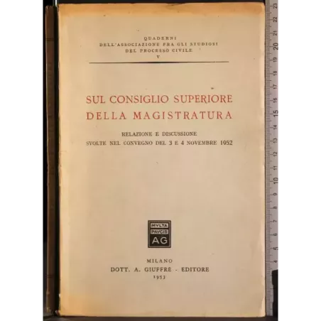 Sul consiglio superiore della magistratura