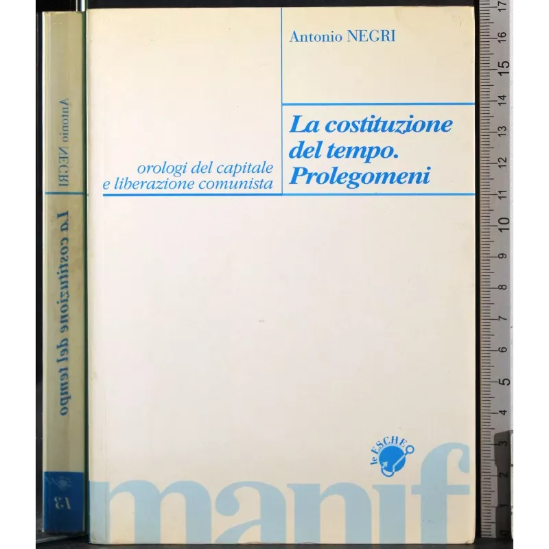 La costituzione del tempo Prolegomeni