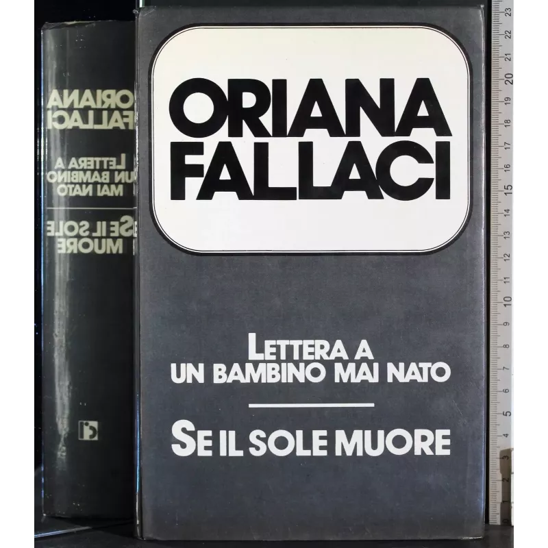 Lettera a un bambino mai nato. Se il sole muore
