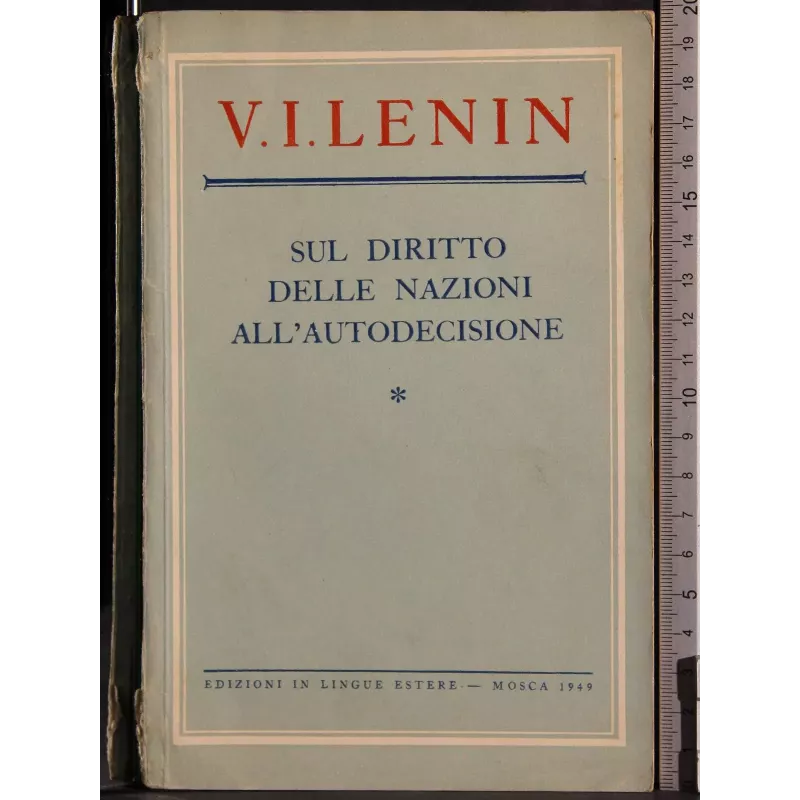 Sul diritto delle nazioni all'autodecisione