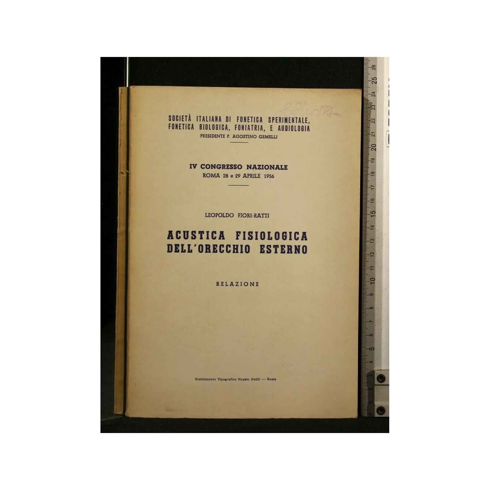 ACUSTICA FISIOLOGICA DELL'ORECCHIO ESTERNO RELAZIONE IV