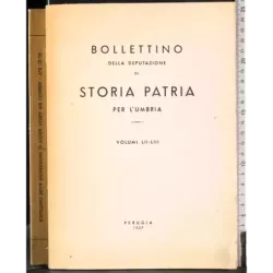 Bollettino della deputazione di storia patria Vol LII-LIII
