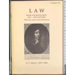 Law. Catalogue 148