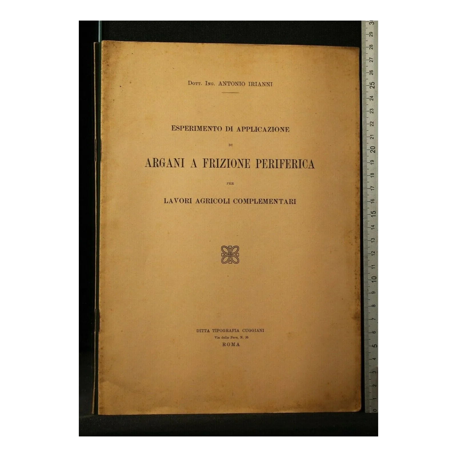 ESPERIMENTO DI APPLICAZIONE DI ARGANI A FRIZIONE PERIFERICA