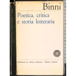 Poetica critica e storia letteraria