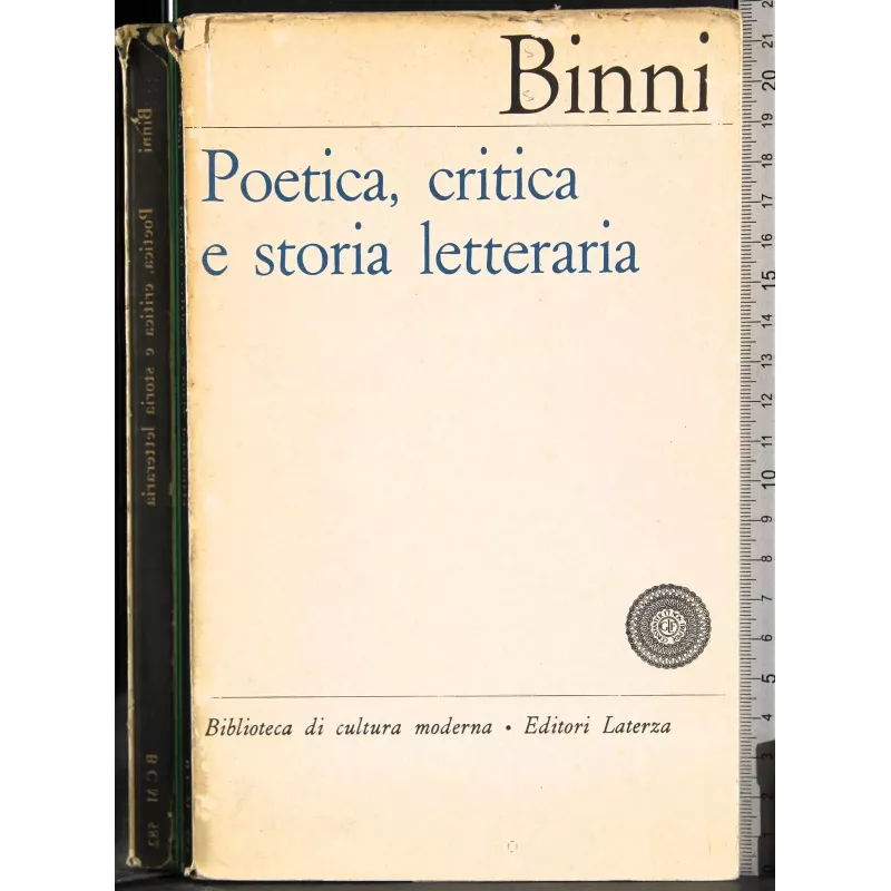 Poetica critica e storia letteraria
