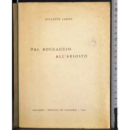 Dal Boccaccio all'ariosto