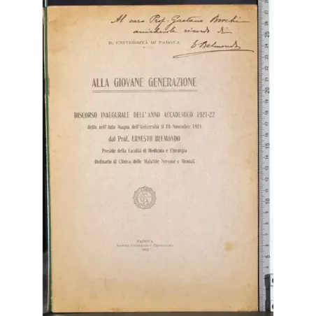 Alla giovane generazione