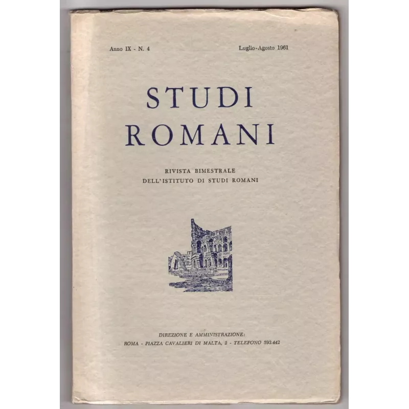 STUDI ROMANI - N 4 - 1961