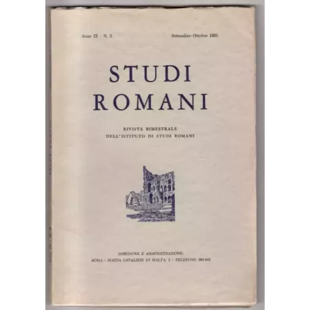 STUDI ROMANI - N 5 - 1961