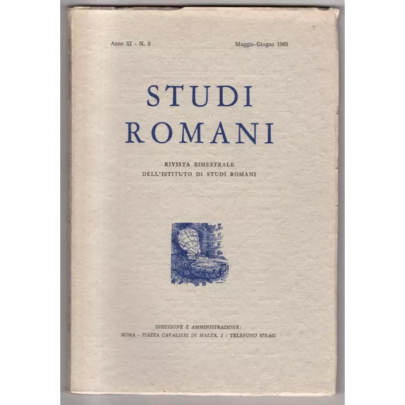 STUDI ROMANI - N 3 - 1963