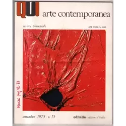 QUI - N 15 - 1975 - ARTE CONTEMPORANEA