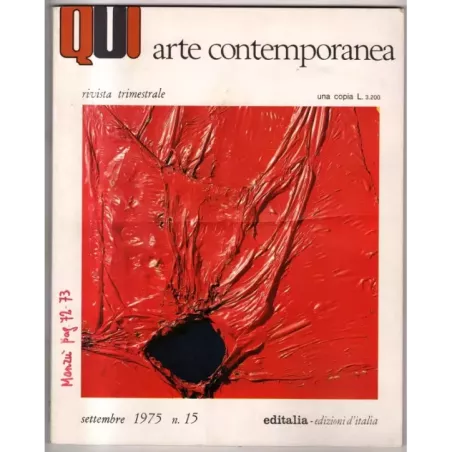QUI - N 15 - 1975 - ARTE CONTEMPORANEA