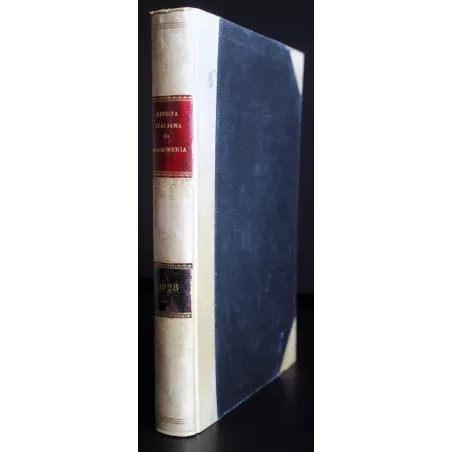 RACCOLTA RIVISTA ITALIANA DI RAGIONERIA - GENNAIO/DICEMBRE - 1926