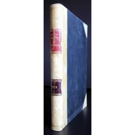 RACCOLTA RIVISTA ITALIANA DI RAGIONERIA - GENNAIO/DICEMBRE - 1923