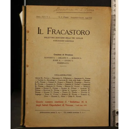 IL FRACASTORO BOLLETTINO SANITARIO DELLE TRE VENEZIE ANNO 30 N.5