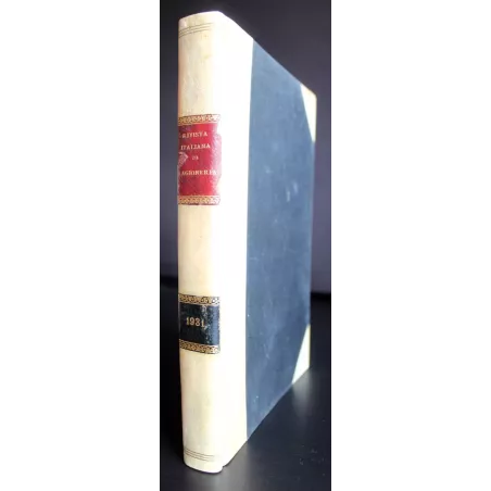 RACCOLTA RIVISTA ITALIANA DI RAGIONERIA - GENNAIO/DICEMBRE - 1931
