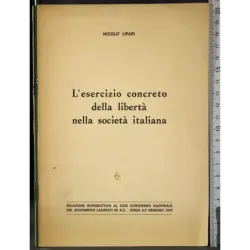 Esercizio concreto libertà nella società italiana
