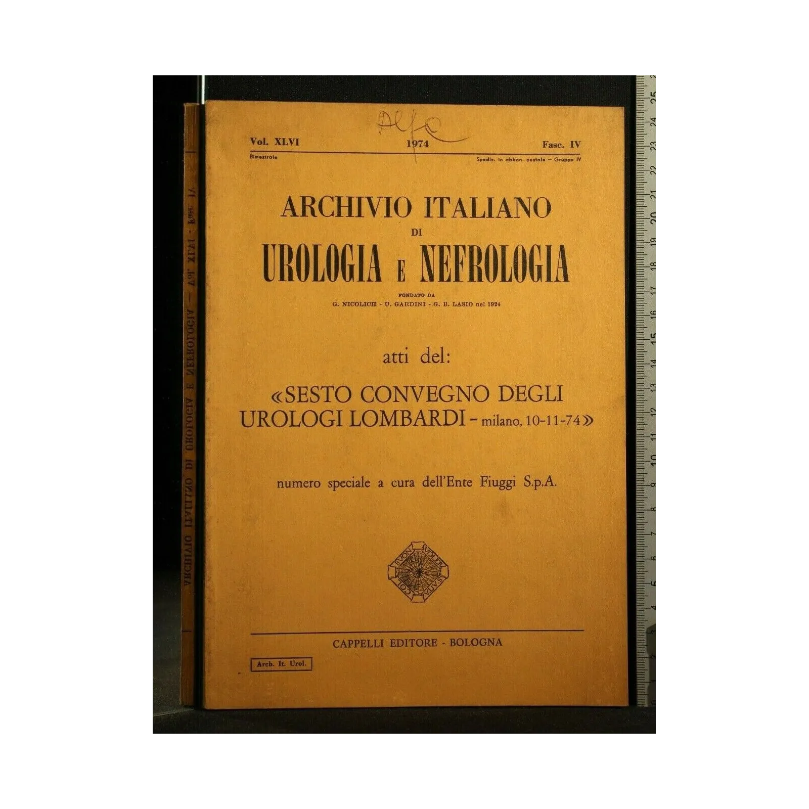 ARCHIVIO ITALIANO DI UROLOGIA E NEFROLOGIA ATTI DEL: SESTO
