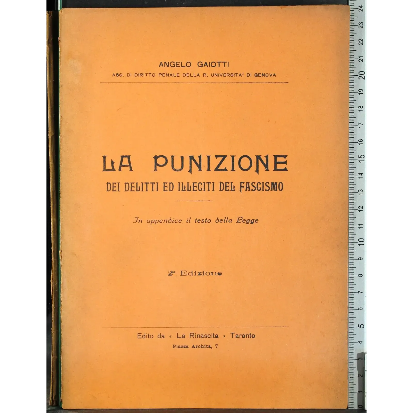 La punizione dei delitti ed del Fascismo