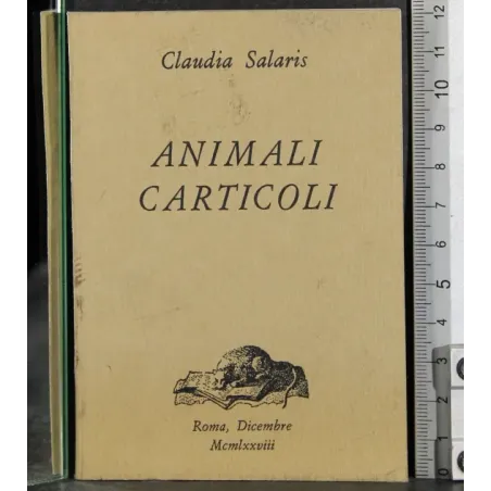 Animali carticoli. Discorsi libreschi