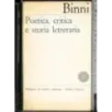Poetica, critica e storia letteraria