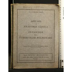 APPUNTI DI ANATOMIA CLINICA E PATOGENESI DELLA TUBERCOLOSI