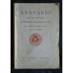 ANNUARIO DEL R. ISTITUTO SUPERIORE AGRARIO DI PISA PER L'ANNO