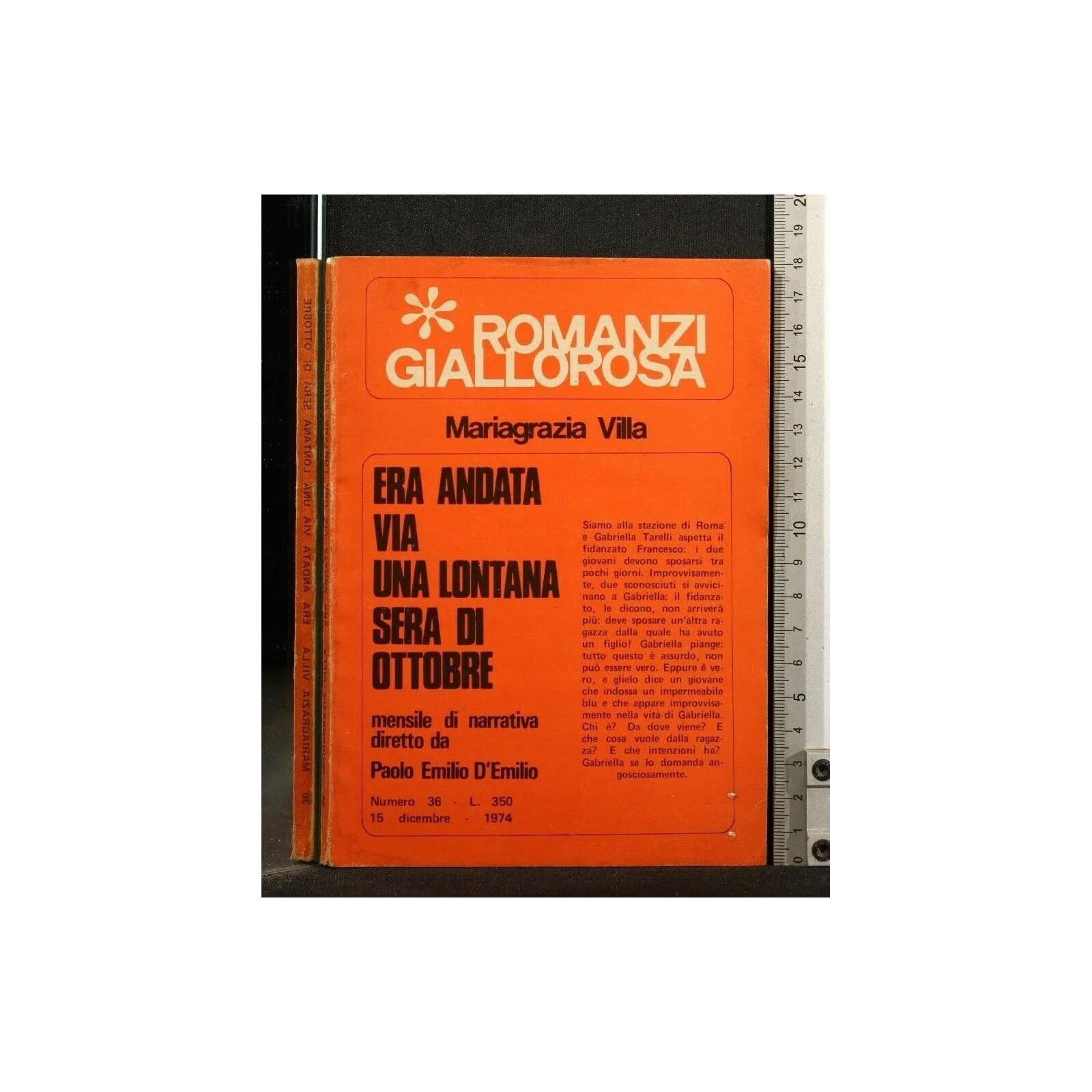 ERA ANDATA VIA UNA LONTANA SERA DI OTTOBRE