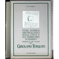 Studi storico archeologici città di Marino Vol 1