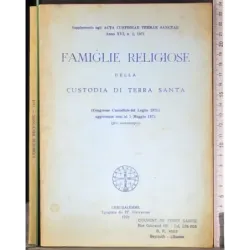 Famiglie religiose della custodia di terra santa