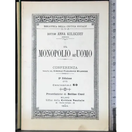 Monopolio dell'uomo