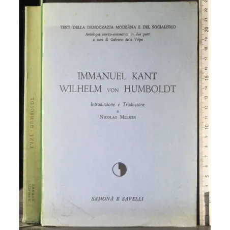 Immanuel Kant Wilhelm Von Humboldt