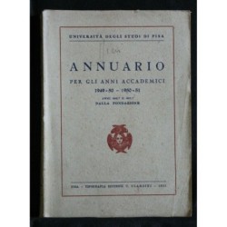 ANNUARIO PER GLI ANNI ACCADEMICI 1949-50 - 1950-51