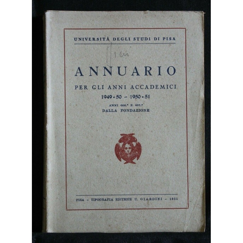 ANNUARIO PER GLI ANNI ACCADEMICI 1949-50 - 1950-51