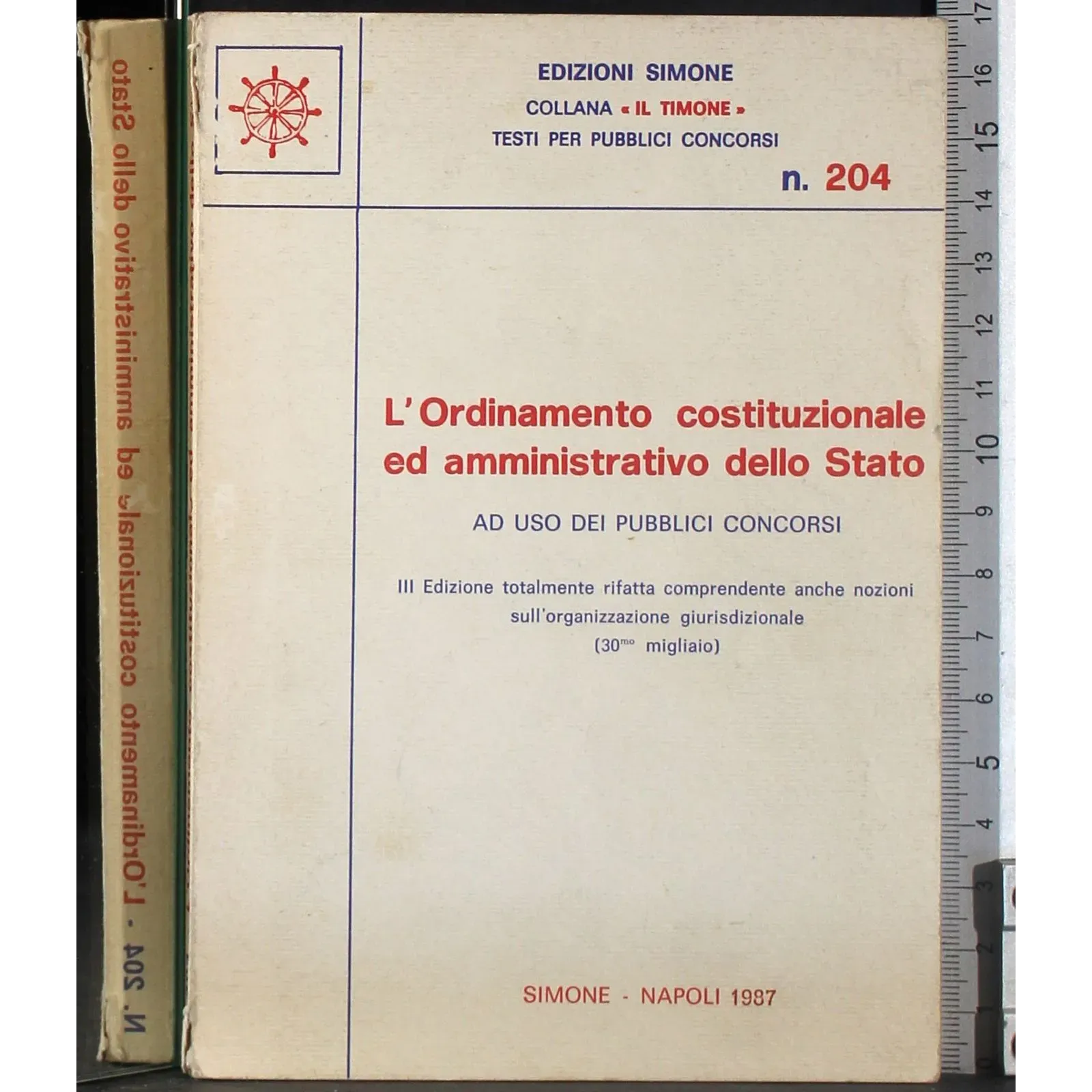 L'ordinamneto costituzionale ed amministrativo dello Stato