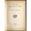 Opere I. Discorsi letterari e storici