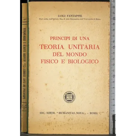 Principi teoria unitaria del mondo fisico biologico