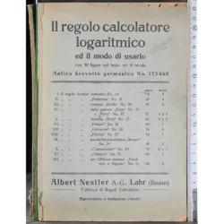 Il regolo calcolatore logaritmico