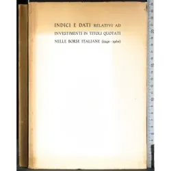 Indici dati relativi investimenti in titoli quotati borse