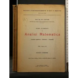 PRIMI ELEMENTI DI ANALISI MATEMATICA