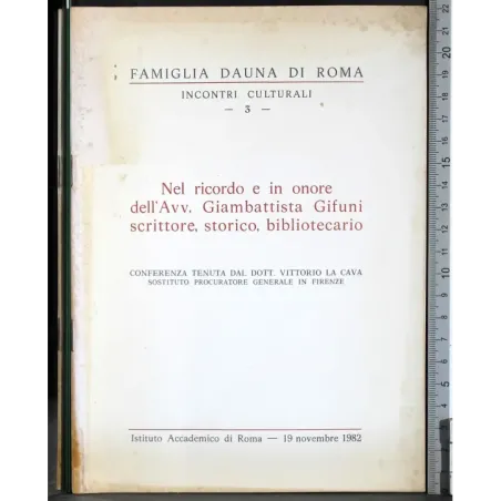 Nel ricordo e in onore dell' avv Giufani