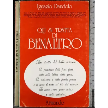 Qui si tratta di benaltro