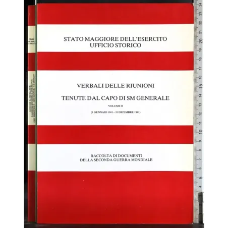 Verbali delle riunioni tenute dal capo di sm generale. Vol II