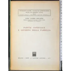 Parità coniugale e governo della famiglia
