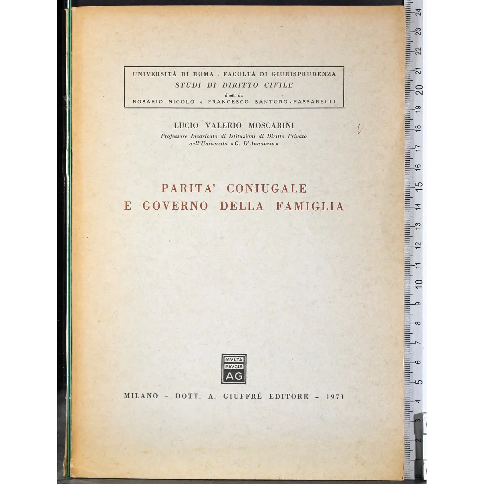 Parità coniugale e governo della famiglia