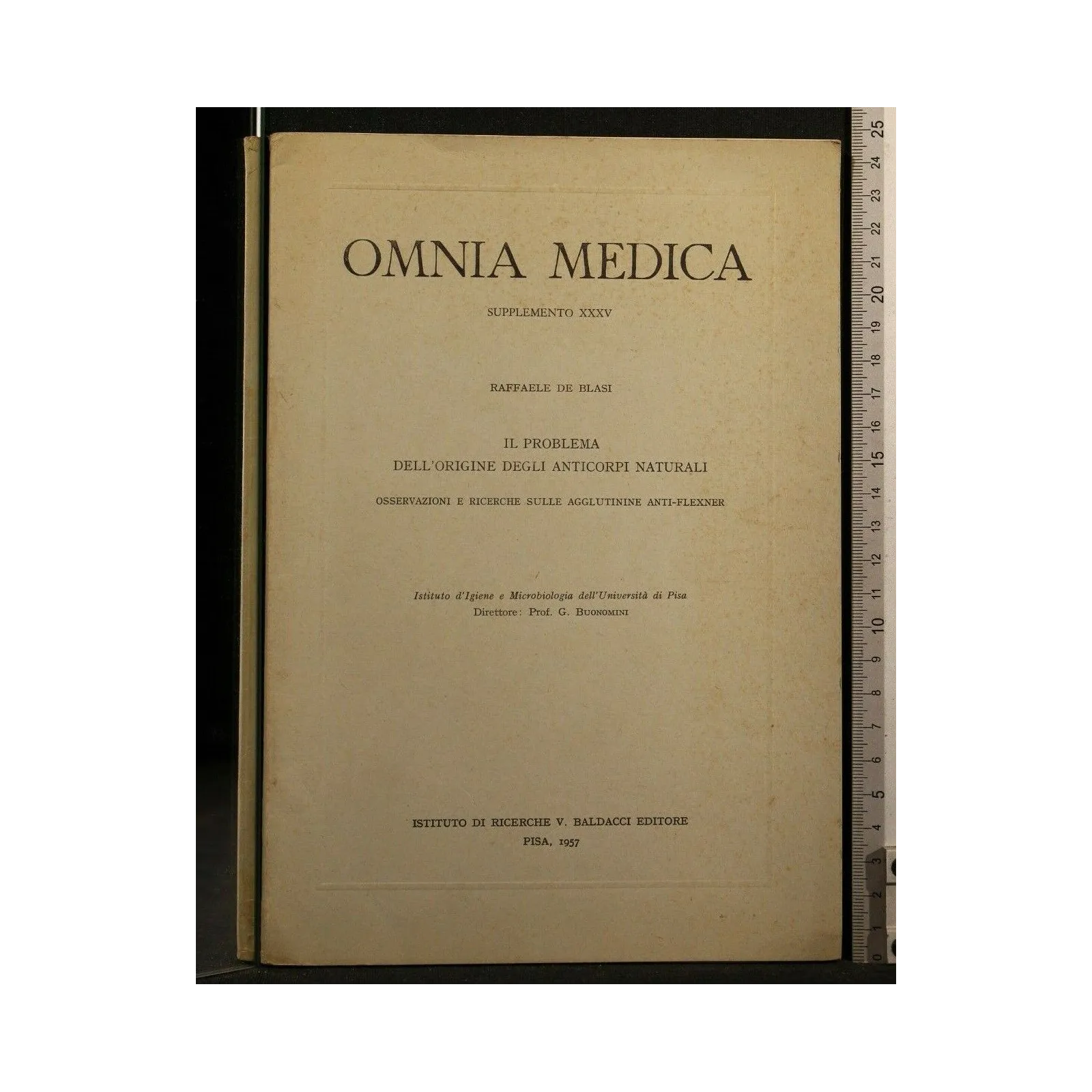 OMNIA MEDICA SUPPLEMENTO XXXV IL PROBLEMA DELL'ORIGINE DEGLI